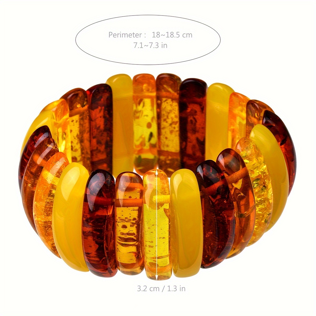 Vintage Inspired Amber Handcrafted Bead Strand Halloween Theme